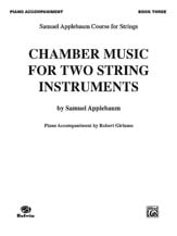 CHAMBER MUSIC FOR TWO STR #3 PIANO cover